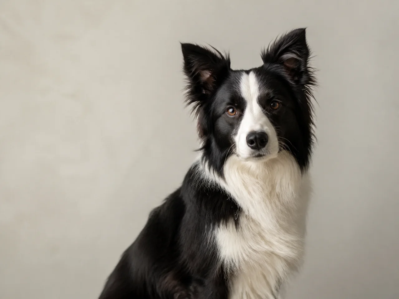 Healthy adult Border Collie breed portrait