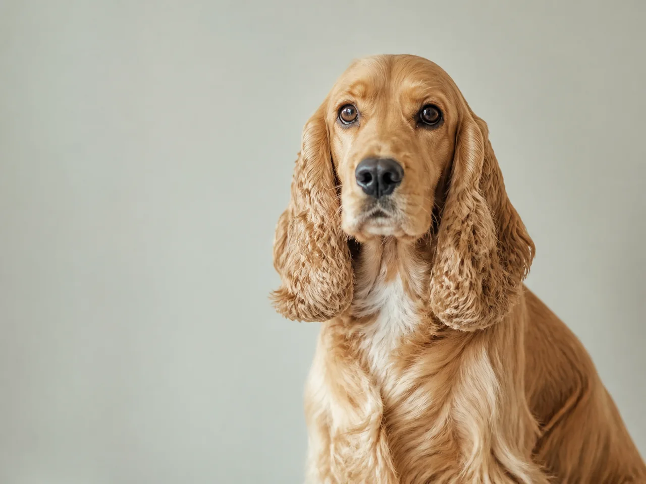 Healthy adult Cocker Spaniel breed portrait