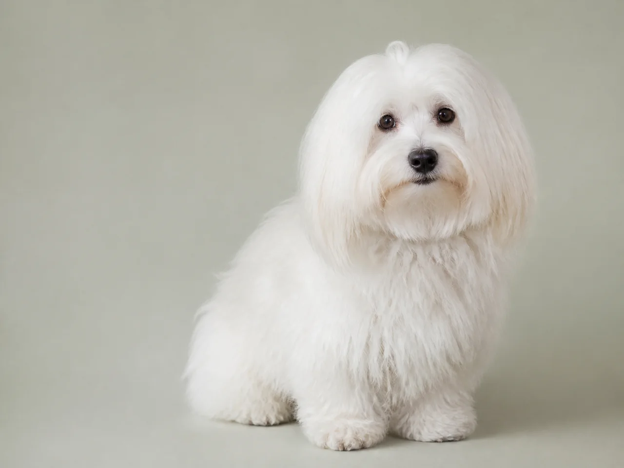 Healthy adult Coton de Tulear breed portrait