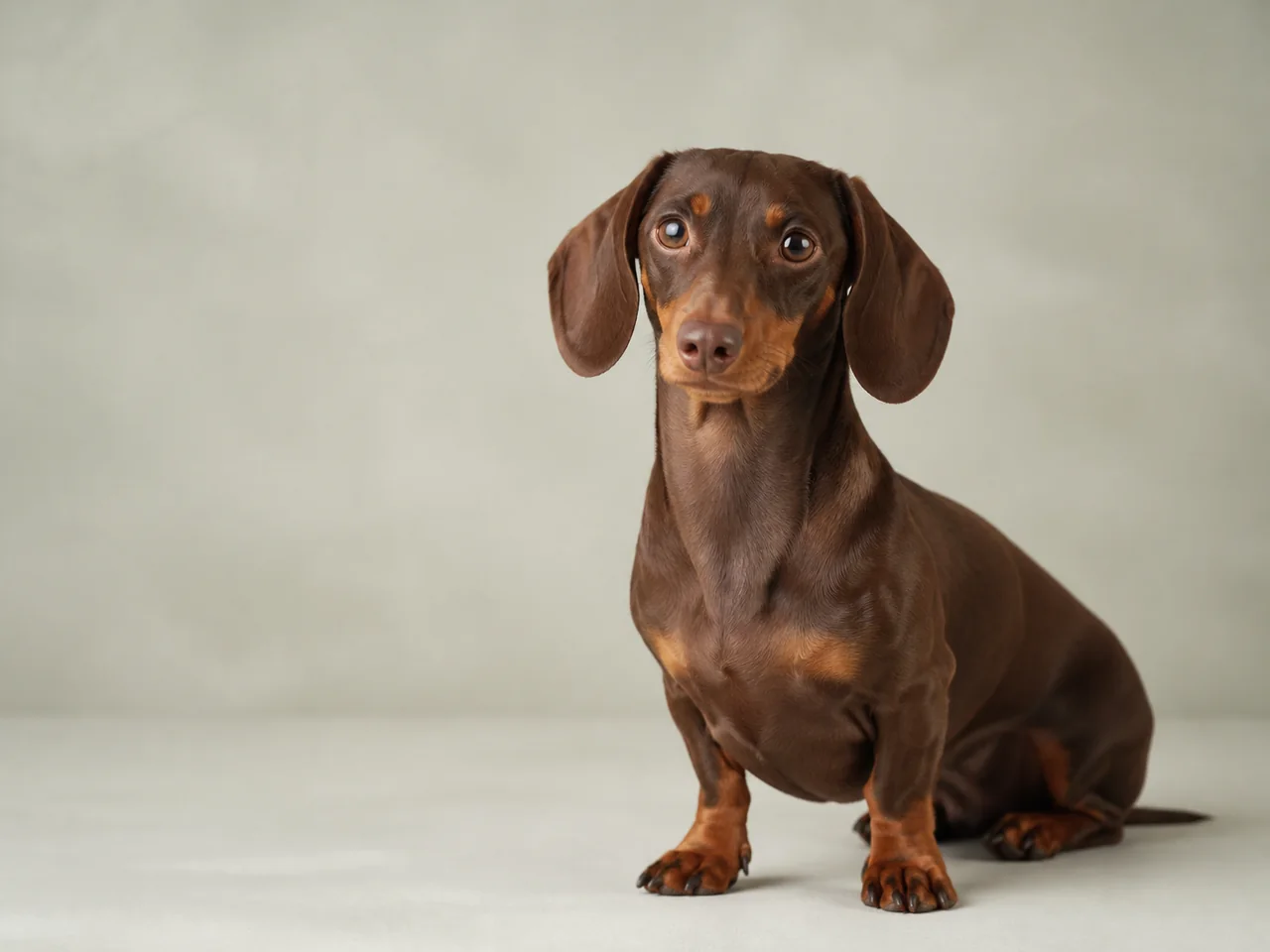Healthy adult Dachshund breed portrait