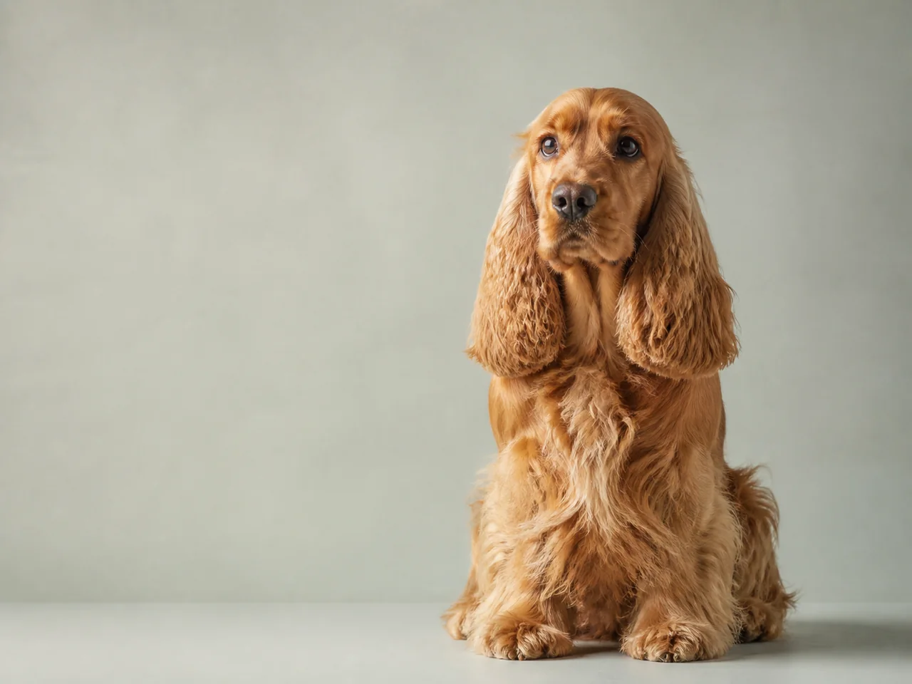 Healthy adult English Cocker Spaniel breed portrait