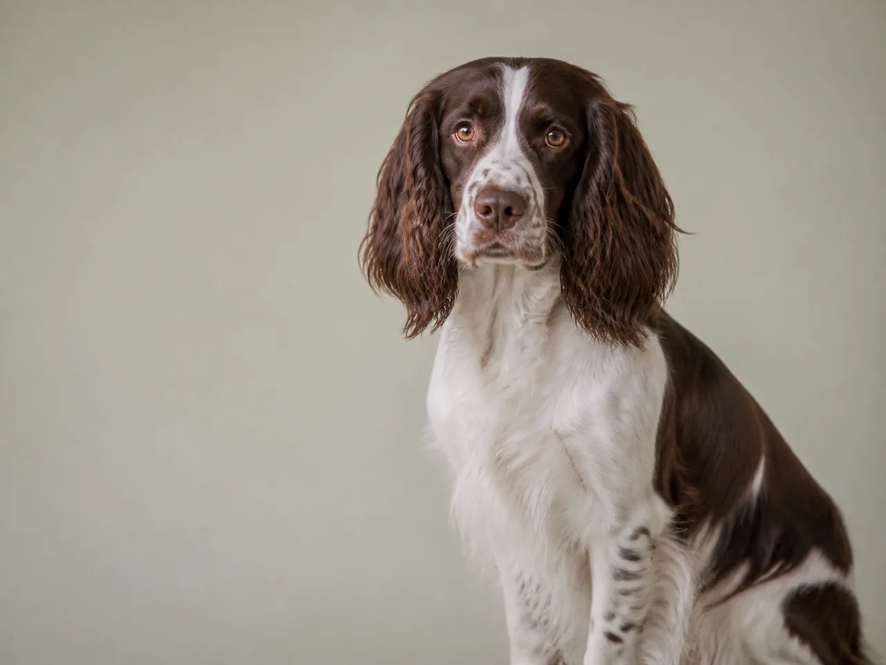 Healthy adult English Springer Spaniel breed portrait