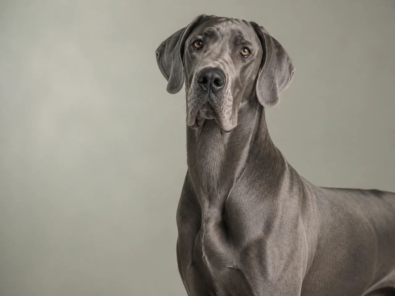 Healthy adult Great Dane breed portrait