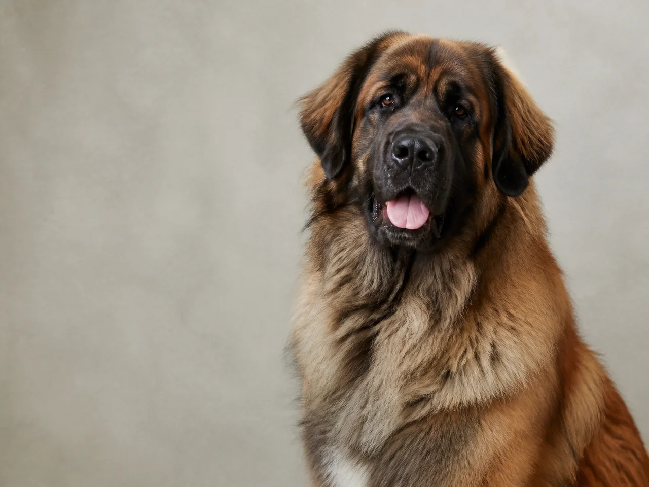 Healthy adult Leonberger breed portrait